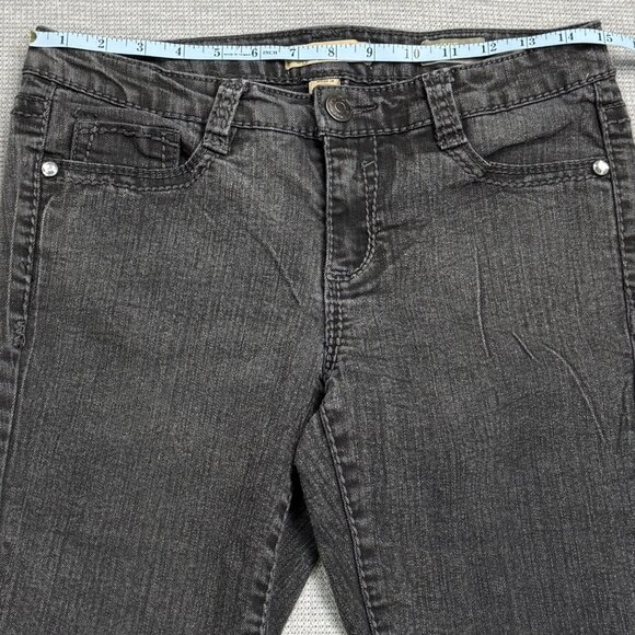 Nine West Womens Black Denim Vintage Bootcut Jeans Embellished Pocket Size 8/29P - Picture 10 of 16